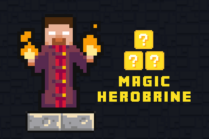 Magic Herobrine: Smart Brain and Puzzle Quest