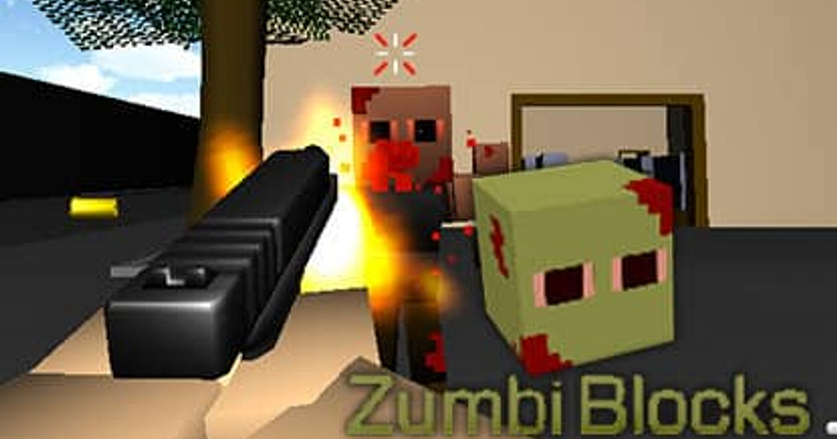 Minecraft Zumbi Blocks 3D Gratis Online Spel FunnyGames