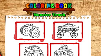 BTS Monster Truck Coloring