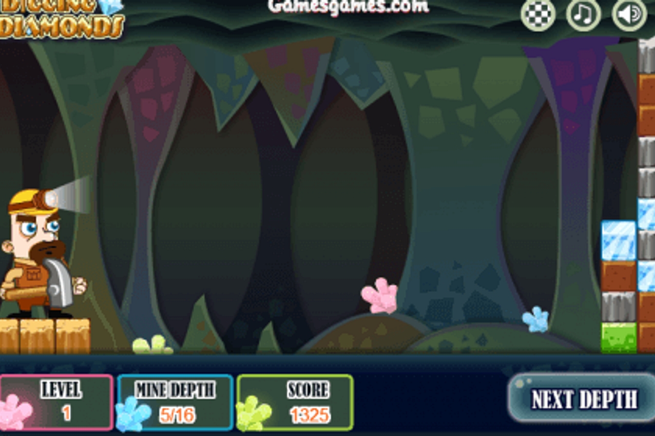 Digging Diamonds Gratis Online Spel FunnyGames