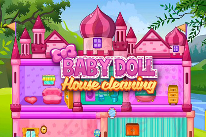 Princess Baby Doll House Clean-Up