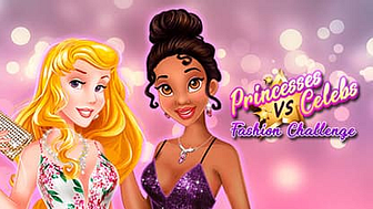 Princesses vs Celebs Fashion Challenge